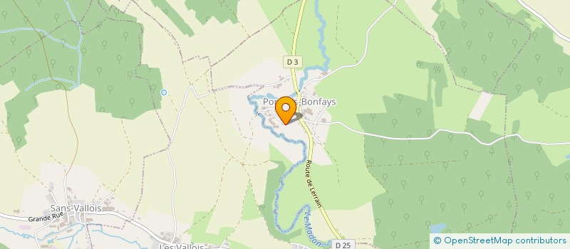 localisation de l'entreprise EARL DE BEAULIEU  PONT-LES-BONFAYS