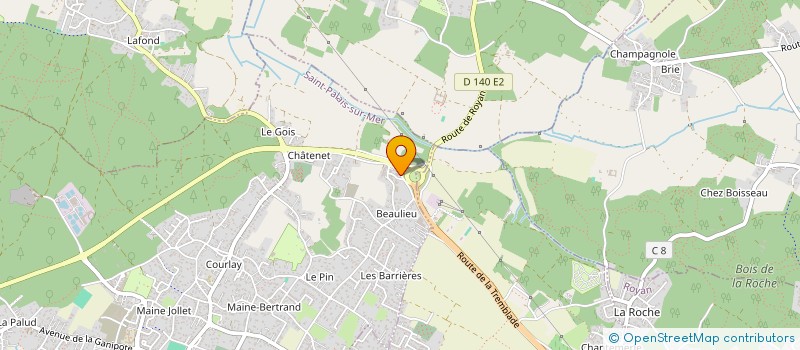 localisation de l'entreprise EARL DE BEAULIEU  SAINT-PALAIS-SUR-MER