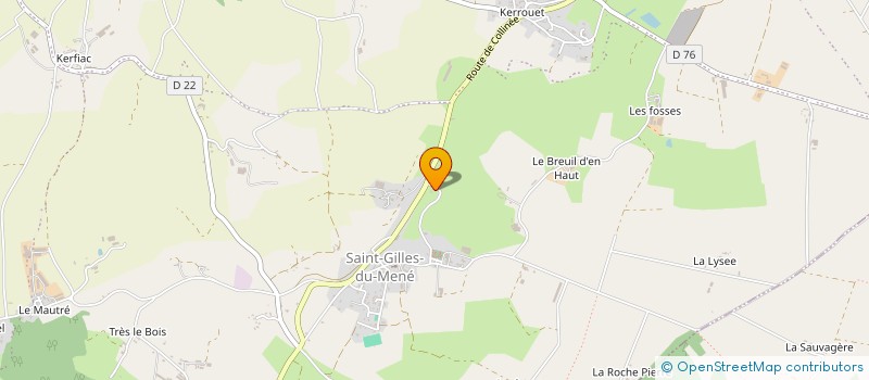 localisation de l'entreprise EARL DE BEAUREGARD à LE MENE