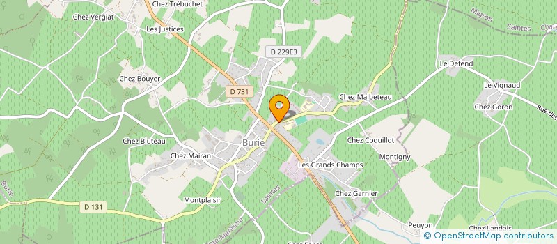 localisation de l'entreprise EARL DE BEAUREGARD  BURIE