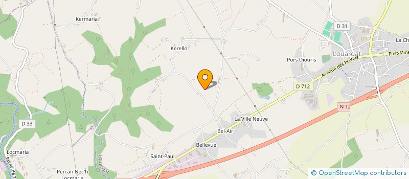 localisation de l'entreprise EARL DE BEL AIR à LOUARGAT