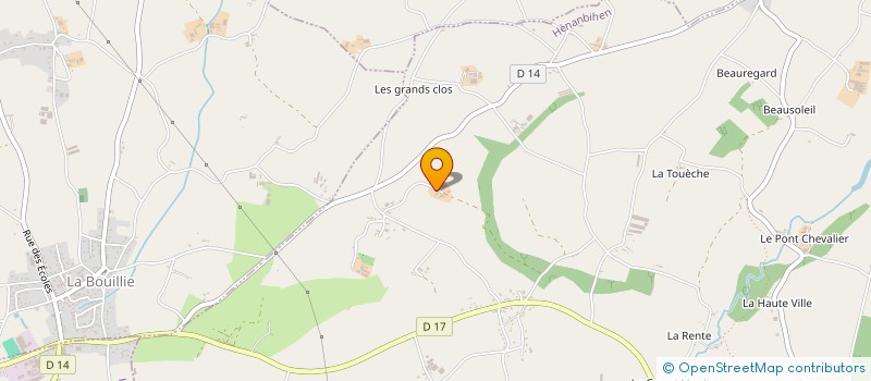 localisation de l'entreprise EARL DE BEL AIR à HENANBIHEN