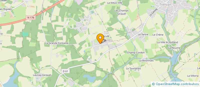 localisation de l'entreprise EARL DE BEL HETRE à VILDE-GUINGALAN
