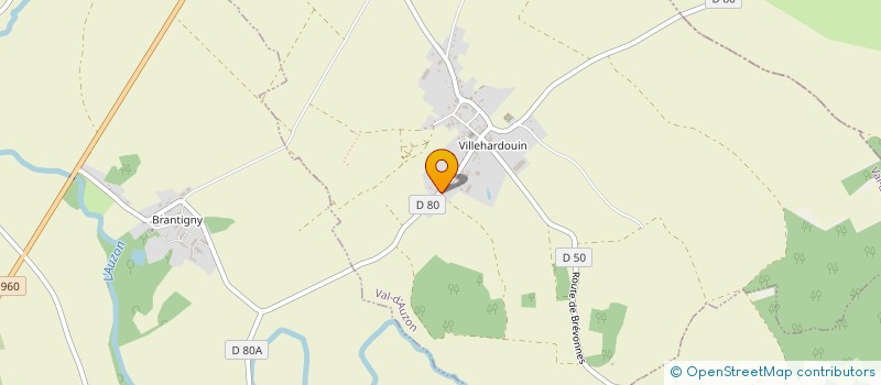 localisation de l'entreprise EARL DE BELLEVILLOTTE  VAL-D'AUZON