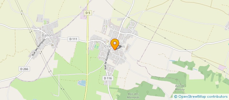 localisation de l'entreprise EARL DE BELLEVUE à BALLON