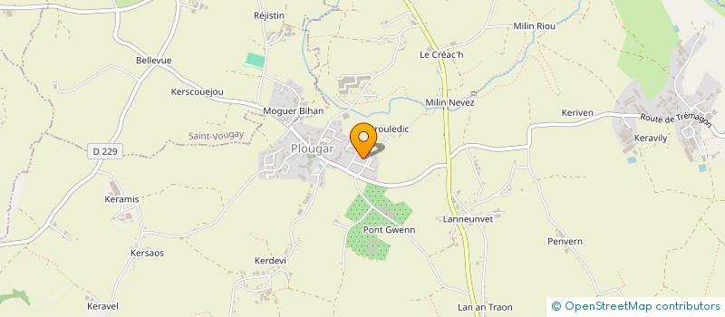 localisation de l'entreprise EARL DE BELLEVUE à PLOUZEVEDE