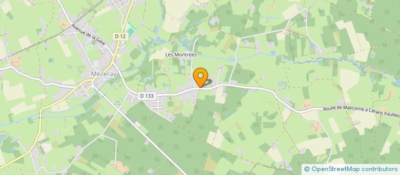 localisation de l'entreprise EARL DE BELLEVUE à COURCELLES LA FORET