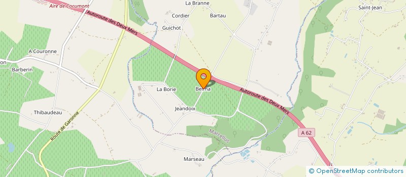localisation de l'entreprise EARL DE BELMA à MARCELLUS