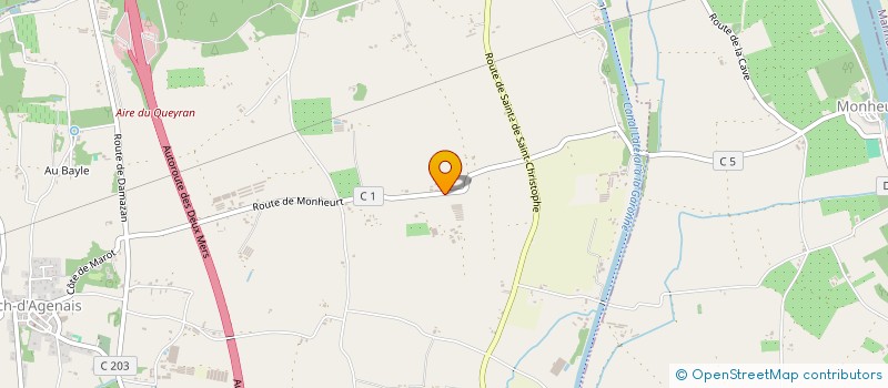 localisation de l'entreprise EARL DE BERNADEAU  PUCH-D'AGENAIS