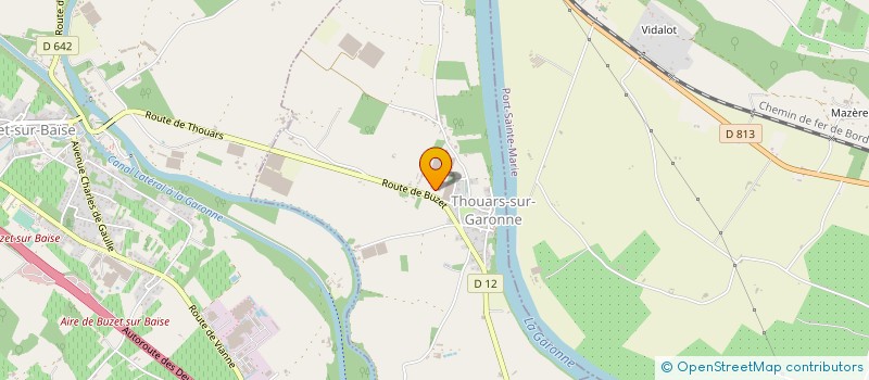 localisation de l'entreprise EARL DE BERNJEAN  THOUARS-SUR-GARONNE