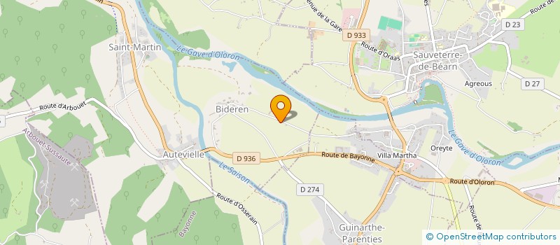 localisation de l'entreprise EARL DE BIDEREN à AUTEVIELLE-SAINT-MARTIN-BIDEREN
