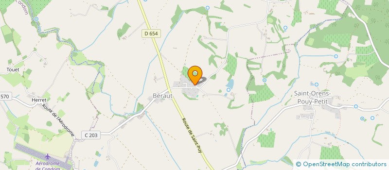 localisation de l'entreprise EARL DE BIDETTE DE BAS  BERAUT