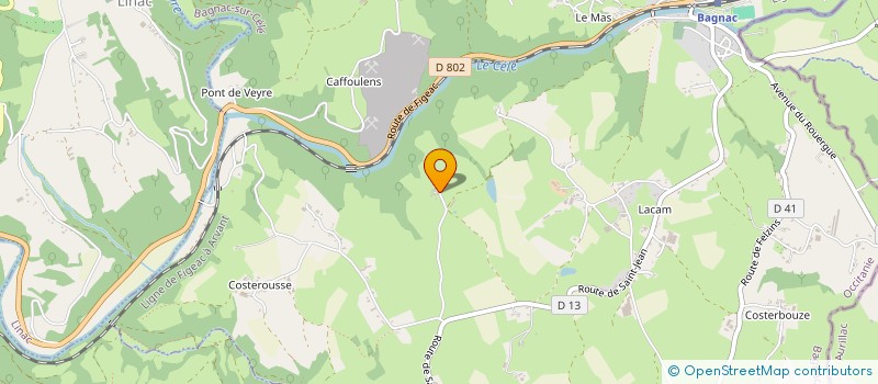 localisation de l'entreprise EARL DE BILLOUX  BAGNAC-SUR-CELE