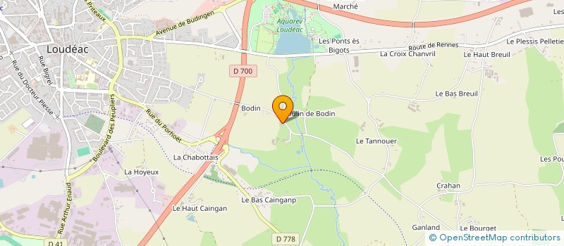 localisation de l'entreprise EARL DE BODIN à LOUDEAC