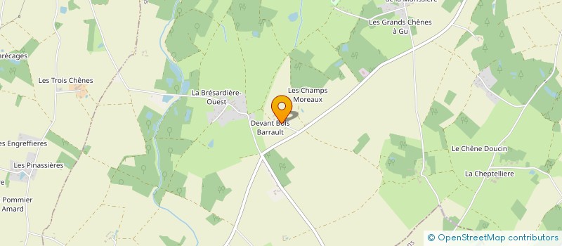localisation de l'entreprise EARL DE BOIS BARRAULT à SAINT-BRANCHS