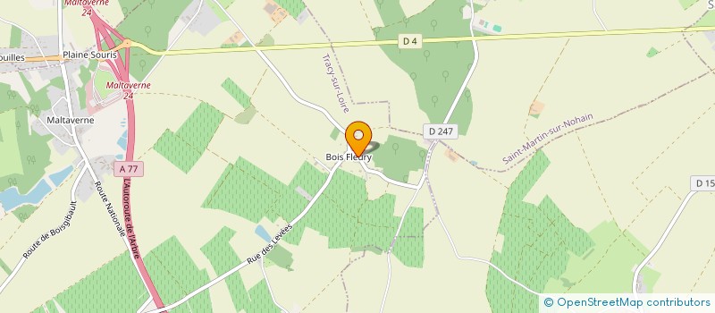 localisation de l'entreprise EARL DE BOIS FLEURY à TRACY-SUR-LOIRE
