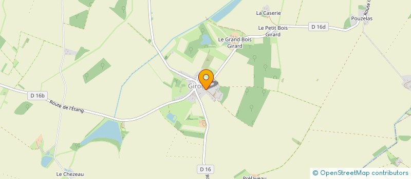 localisation de l'entreprise EARL DE BOIS RONDET à GIROUX