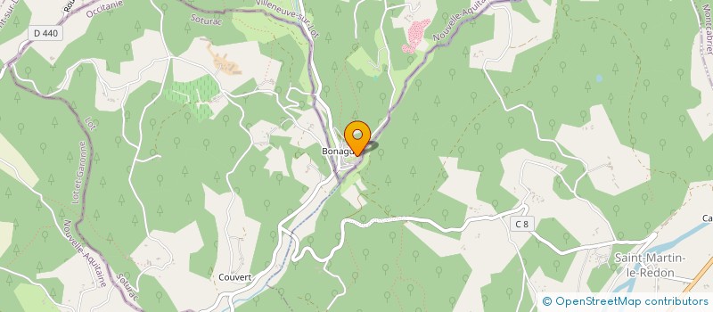 localisation de l'entreprise EARL DE BONAGUIL  SAINT-FRONT-SUR-LEMANCE