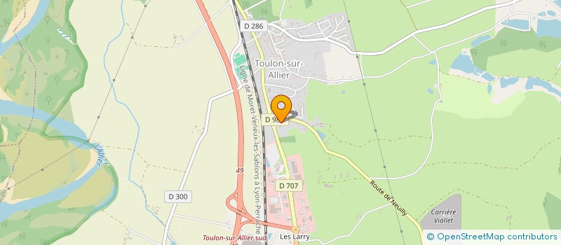 localisation de l'entreprise EARL DE BONNAY  TOULON-SUR-ALLIER