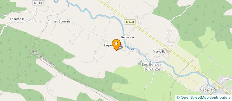 localisation de l'entreprise EARL DE BORDES à LES BORDES-SUR-ARIZE