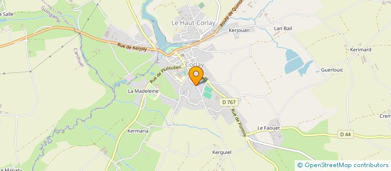 localisation de l'entreprise EARL DE BOSCHOT  CORLAY