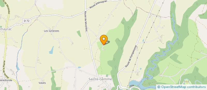 localisation de l'entreprise EARL DE BOSVIEL  SAINTE-GEMME