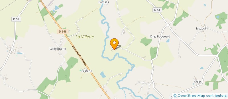 localisation de l'entreprise EARL DE BOUILLAT à SAINT-MAURICE-DES-LIONS