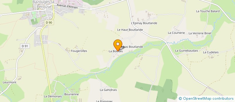 localisation de l'entreprise EARL DE BOULAIS à VAL-COUESNON