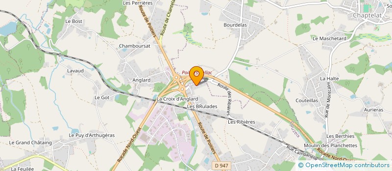 localisation de l'entreprise EARL DE BOURDELAS à CHAPTELAT