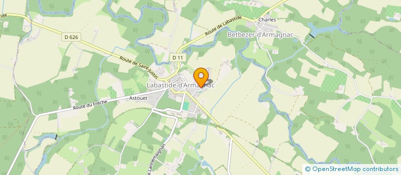 localisation de l'entreprise EARL DE BOURGADE à LABASTIDE-D'ARMAGNAC