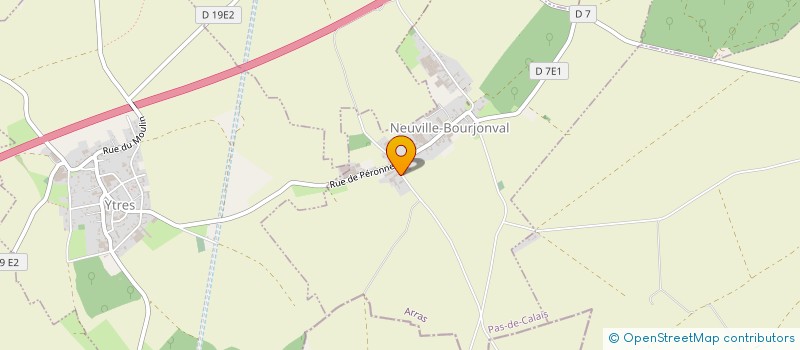 localisation de l'entreprise EARL DE BOURJONVAL  NEUVILLE-BOURJONVAL