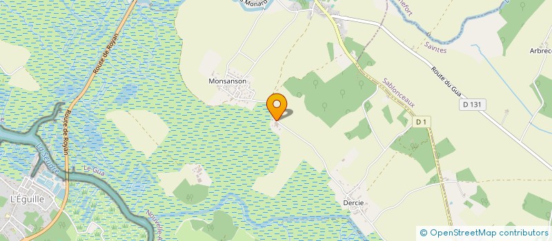 localisation de l'entreprise EARL DE BOURSOTTE  LE GUA