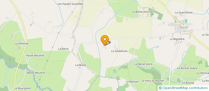 localisation de l'entreprise EARL DE BOURTOURAULT à MELLE