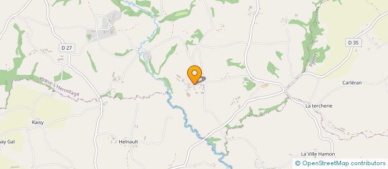 localisation de l'entreprise EARL DE BRANLEE à PLOEUC-L'HERMITAGE