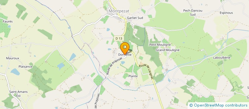 localisation de l'entreprise EARL DE BRASSAC  MADAILLAN