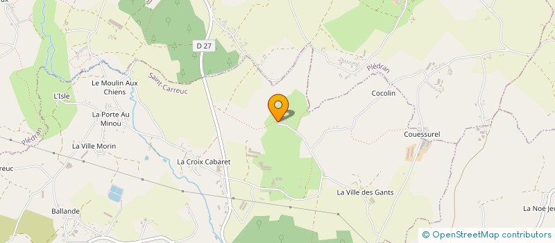 localisation de l'entreprise EARL DE BRECHET à SAINT-CARREUC