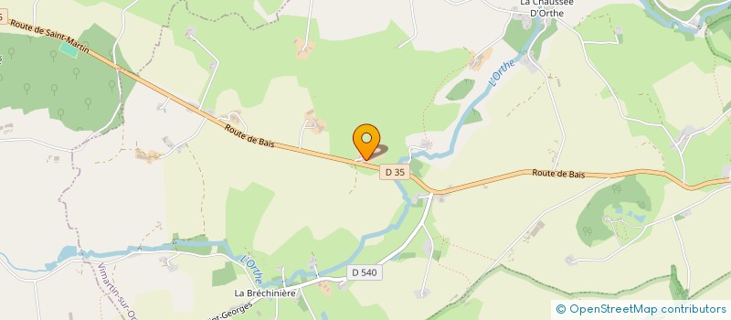 localisation de l'entreprise EARL DE BREMENCE  VIMARTIN-SUR-ORTHE