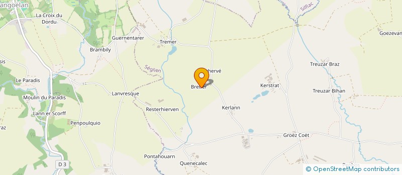 localisation de l'entreprise EARL DE BRETIER  SEGLIEN