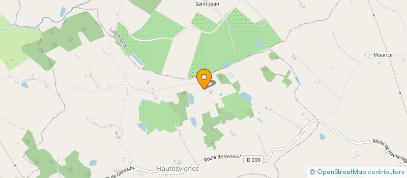 localisation de l'entreprise EARL DE BRUGEREAU à HAUTESVIGNES