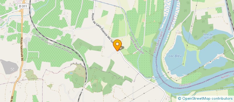 localisation de l'entreprise EARL DE CABANNE  SAINT-ALEXANDRE