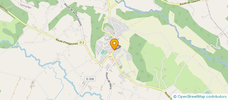 localisation de l'entreprise EARL DE CAME  SAMADET