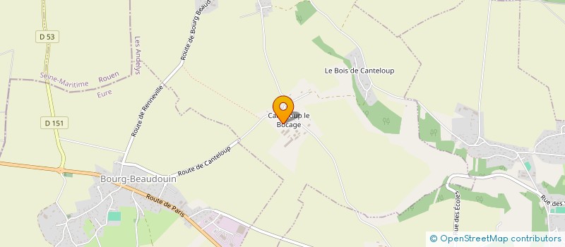 localisation de l'entreprise EARL DE CANTELOUP LE BOCAGE à RENNEVILLE