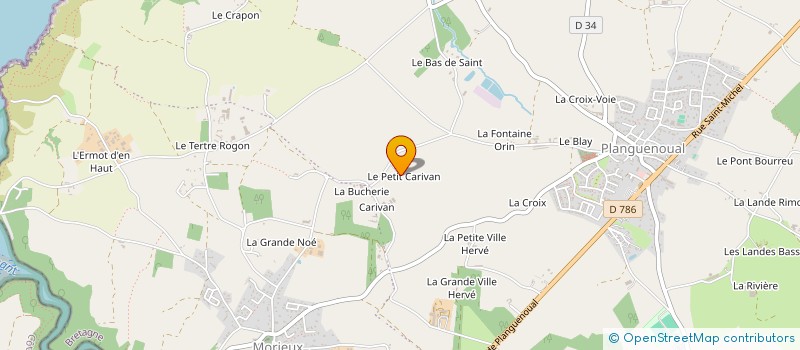 localisation de l'entreprise EARL DE CARIVAN à LAMBALLE-ARMOR