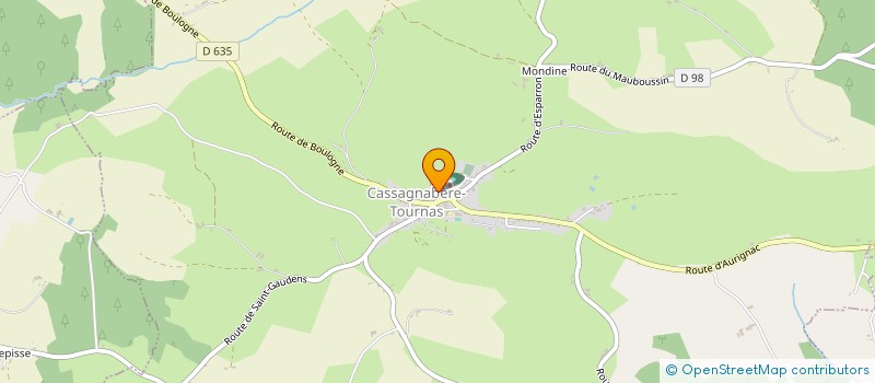 localisation de l'entreprise EARL DE CASSARET  AURIGNAC