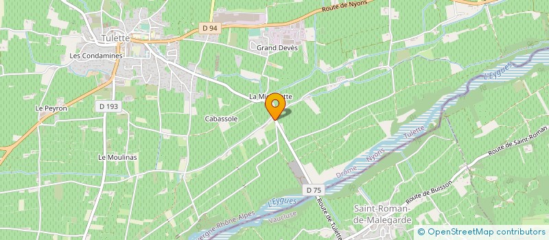 localisation de l'entreprise EARL DE CASSET  TULETTE