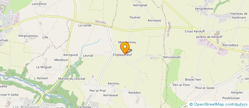 localisation de l'entreprise EARL DE CASTEL NEVEZ  LANARVILY