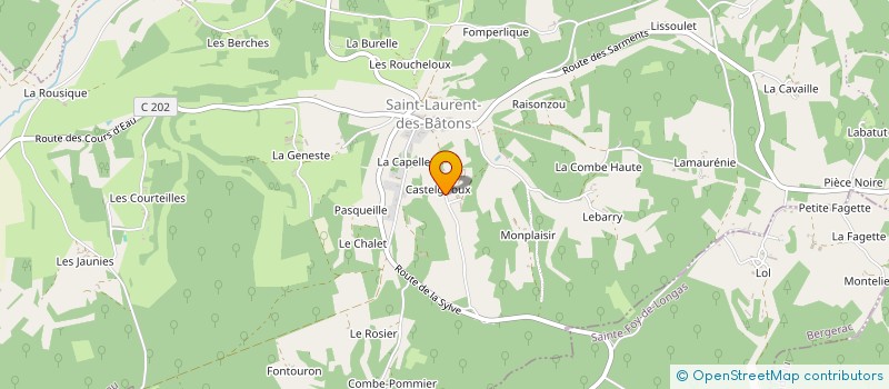 localisation de l'entreprise EARL DE CASTELGIROUX à VAL DE LOUYRE ET CAUDEAU
