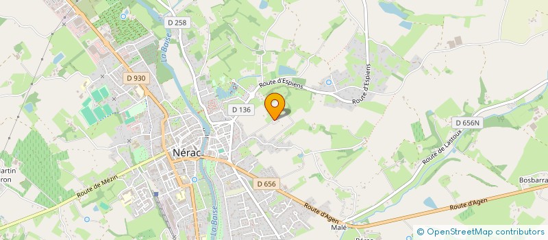 localisation de l'entreprise EARL DE CAUDERET à NERAC