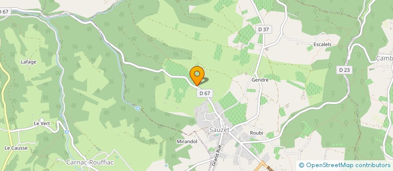 localisation de l'entreprise EARL DE CAUNEZIL  PARNAC