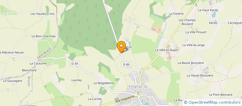localisation de l'entreprise EARL DE CAVERRE à YVIGNAC-LA-TOUR